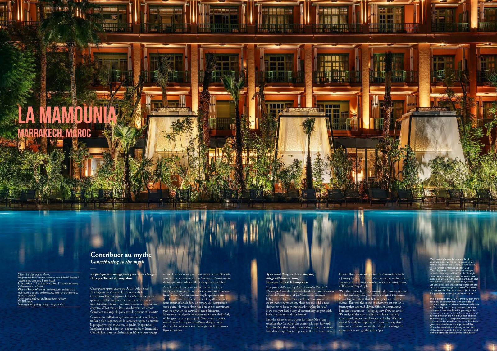 Journal Jouin Manku - La Mamounia