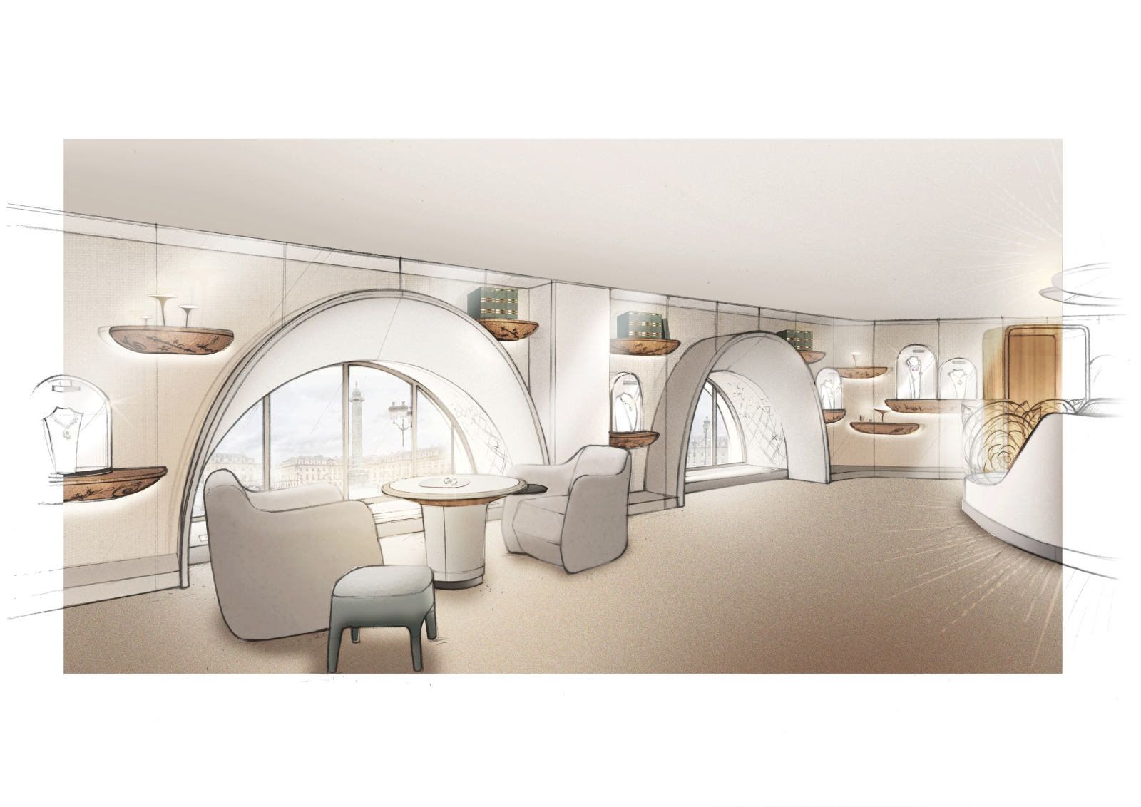 Maison Van Cleef & Arpels - Paris Place Vendôme - Jouin Manku © Jouin Manku