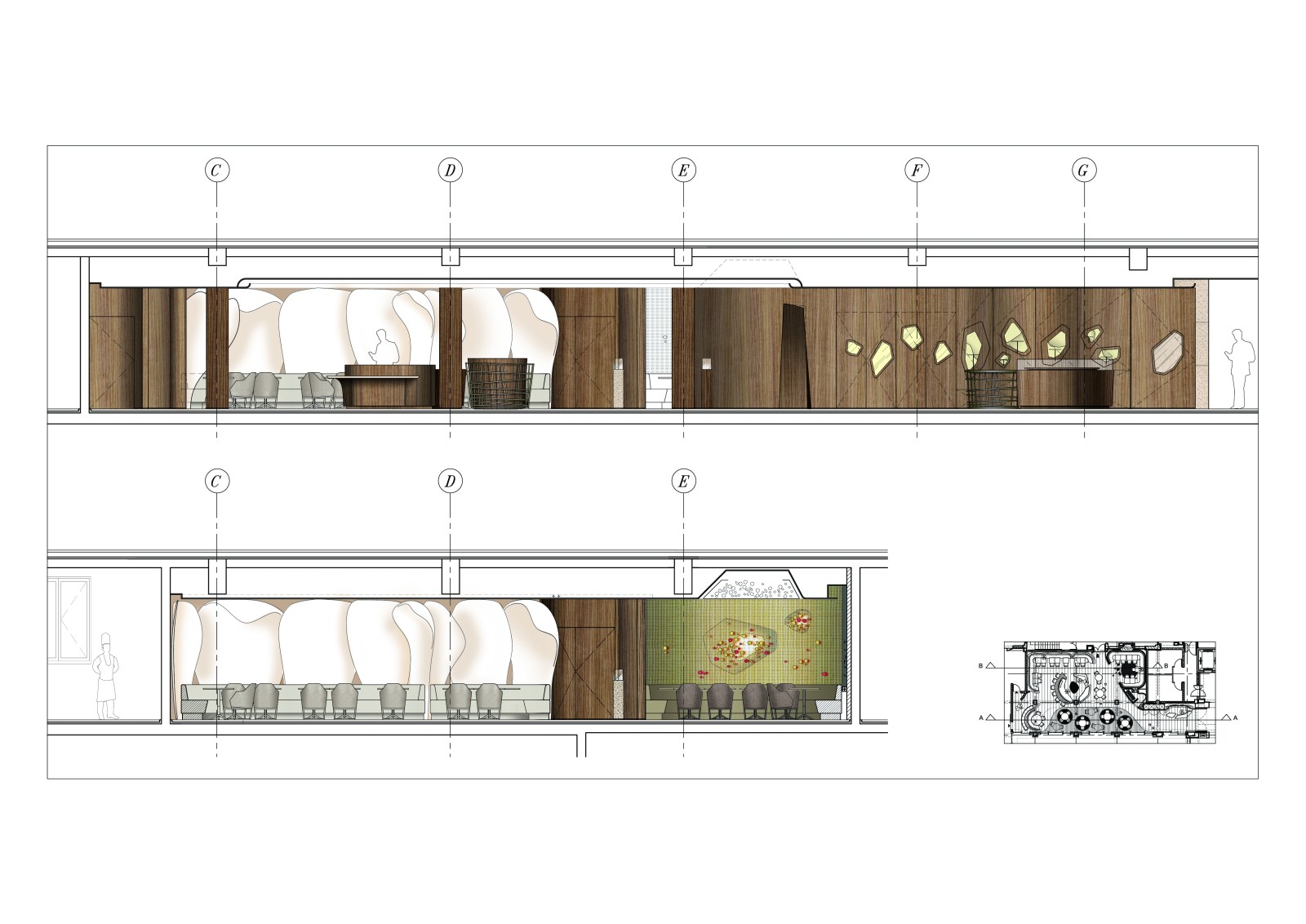 Plan - Mandarin Oriental Paris - Jouin Manku