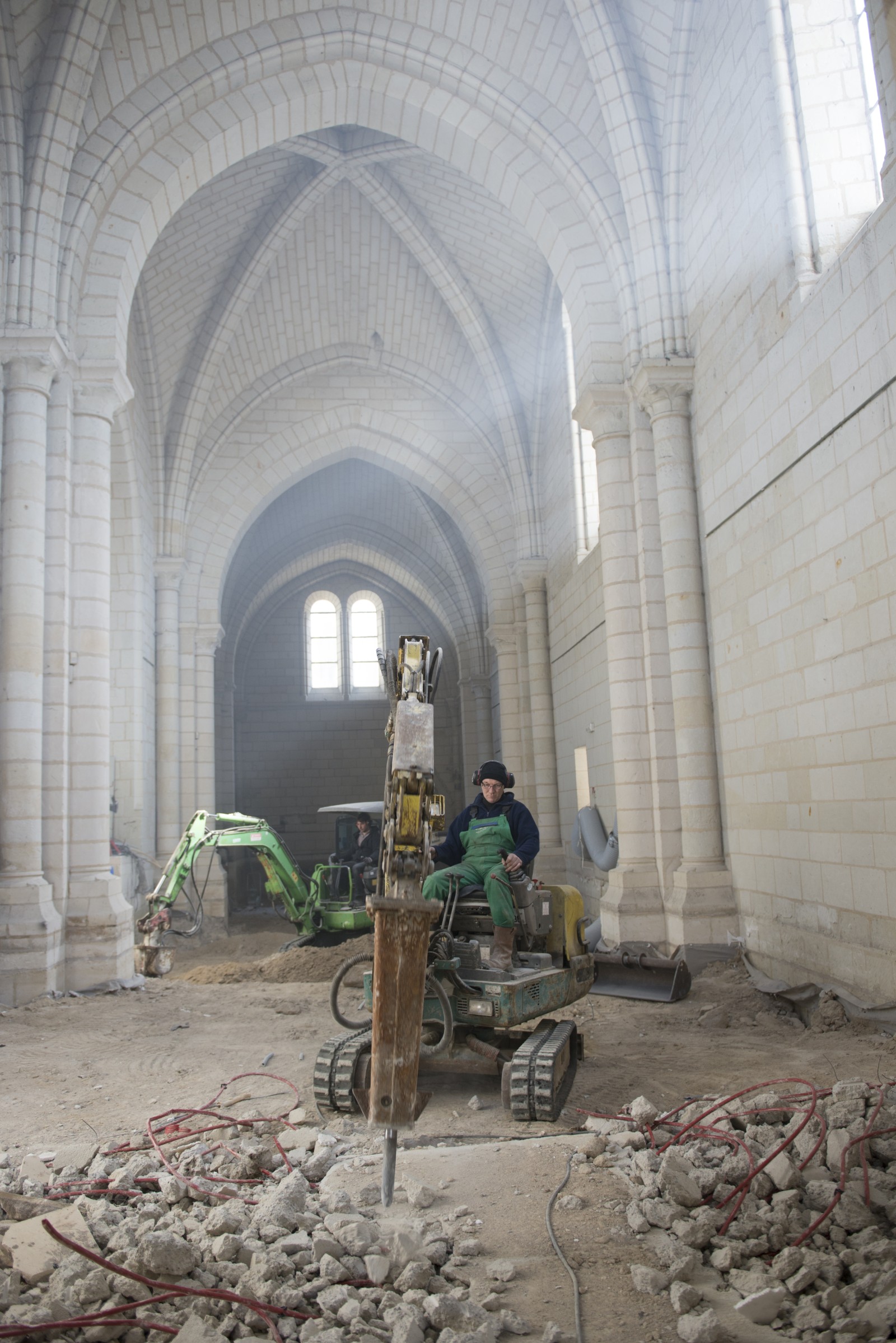Abbaye de Fontevraud - Chantier © David Darrault