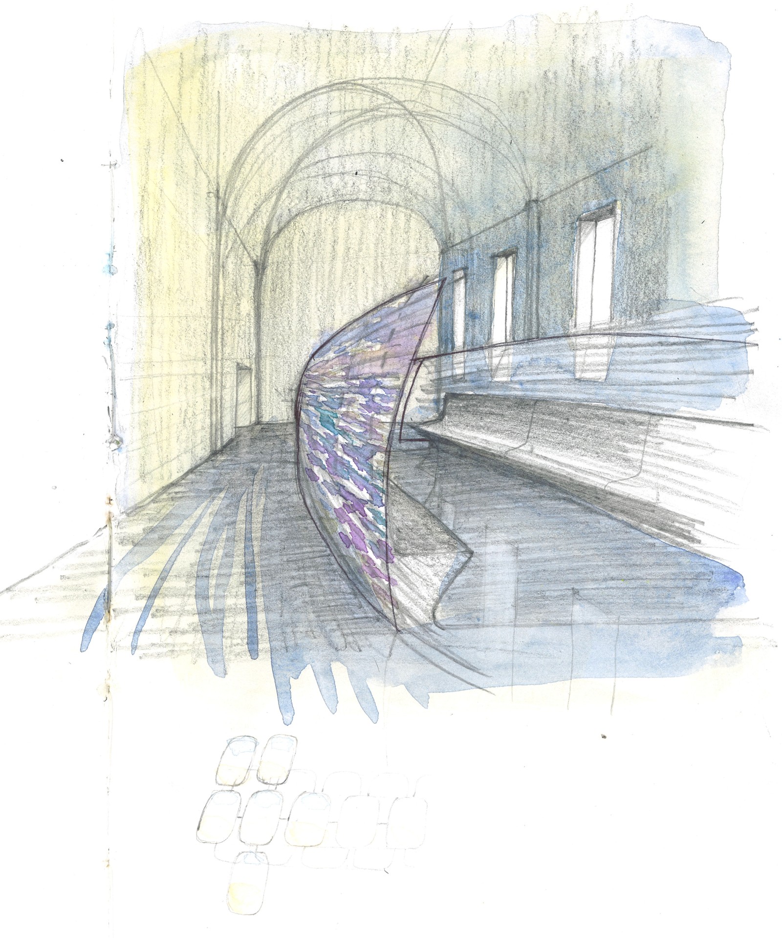 Croquis Abbaye de Fontevraud © Jouin Manku