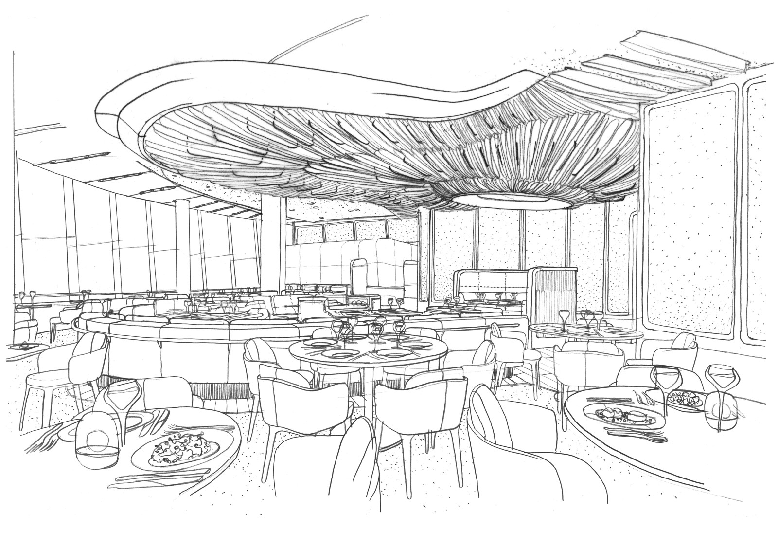 Blue by Alain Ducasse, Jouin Manku ©Jouin Manku