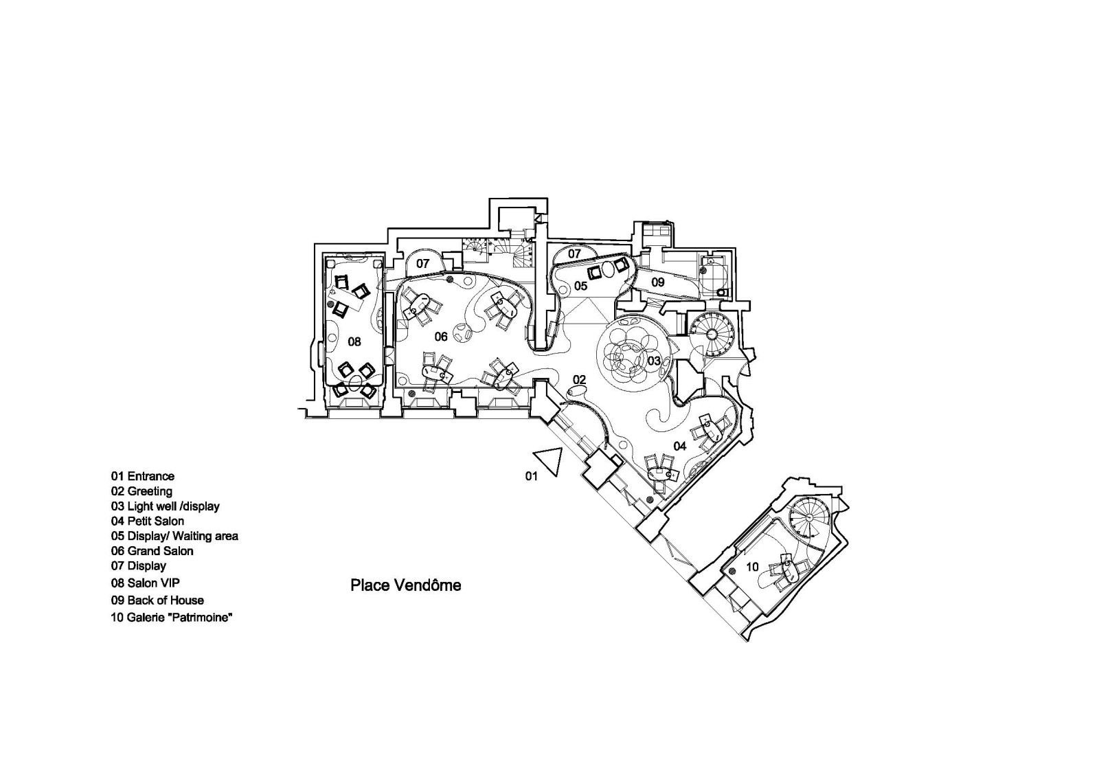 Maison Van Cleef & Arpels - Paris Place Vendôme - Jouin Manku © Eric Laignel