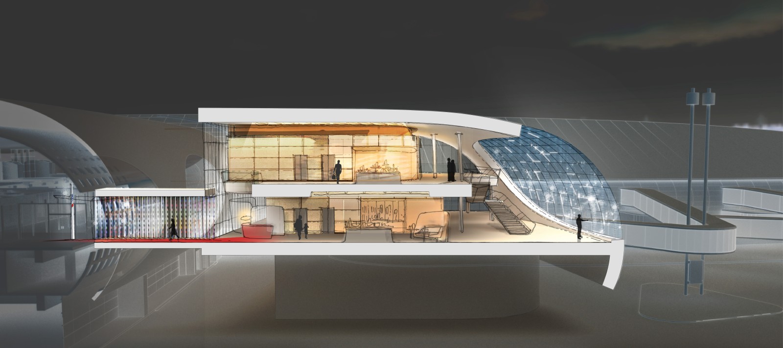 Salon Terminal 2F, Jouin Manku pour AirFrance © Jouin Manku