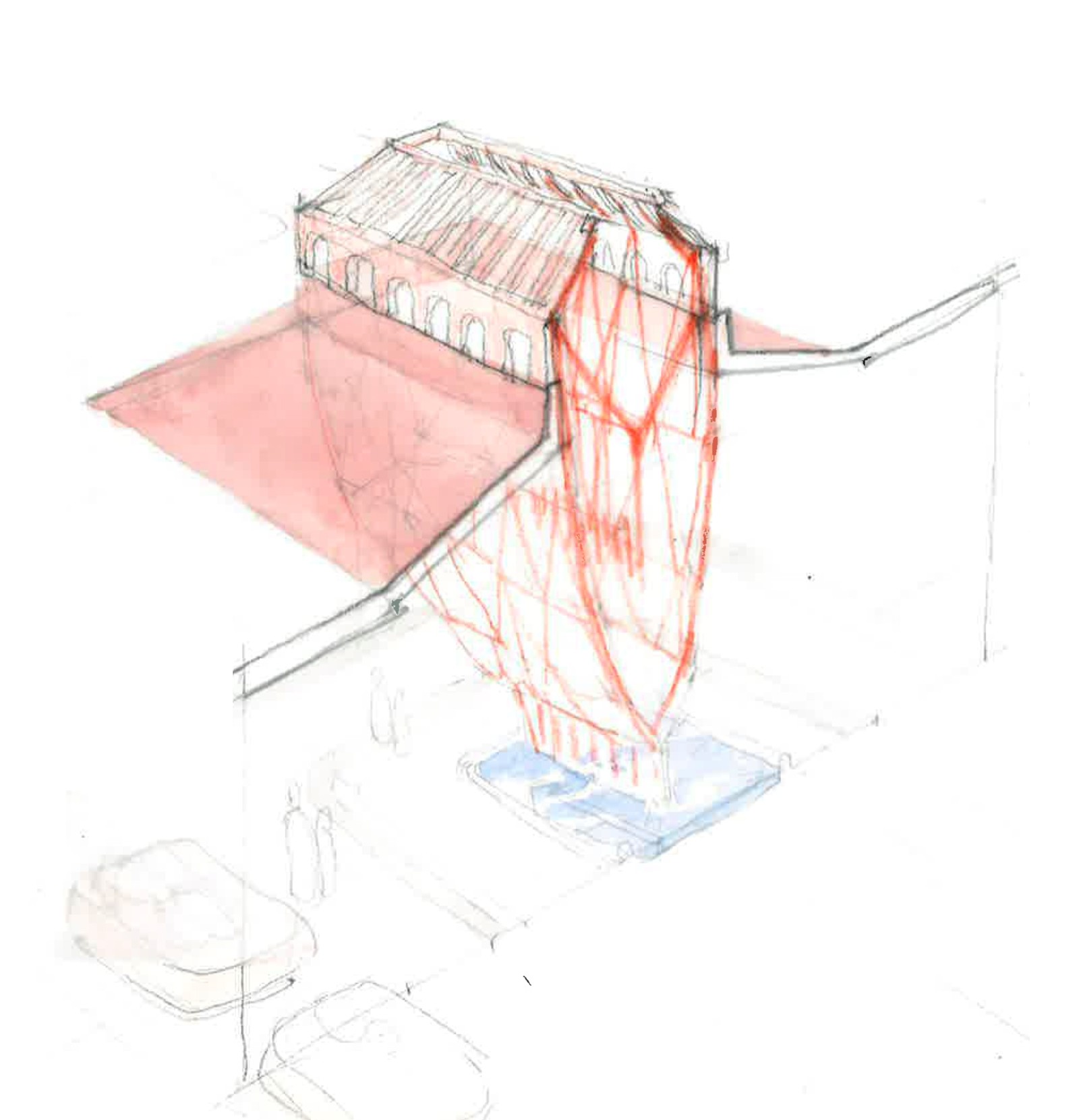 Croquis de Sanjit Manku, La Mamounia - Jouin Manku